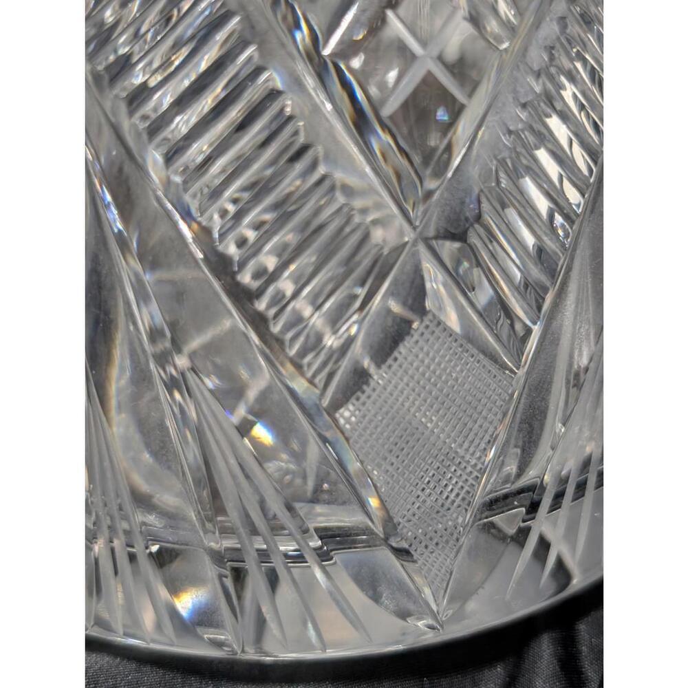 Cut Lead Crystal Glass Decanter with Stopper Excellent Condition 16.5" Tall - Picture 3 of 9